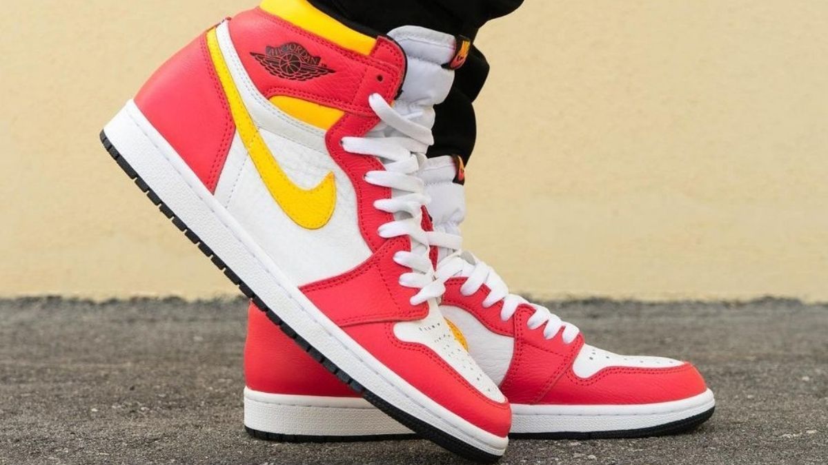 Giày Nike Air Jordan 1 Retro High OG 'Light Fusion Red' 555088-603 - Ảnh 3