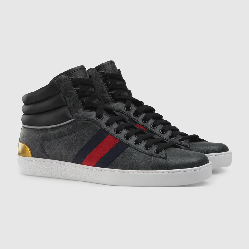 Giày Gucci Men's Ace GG High-top sneaker 555197-92T20-1140 - Ảnh 4