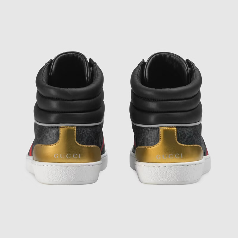 Giày Gucci Men's Ace GG High-top sneaker 555197-92T20-1140 - Ảnh 6