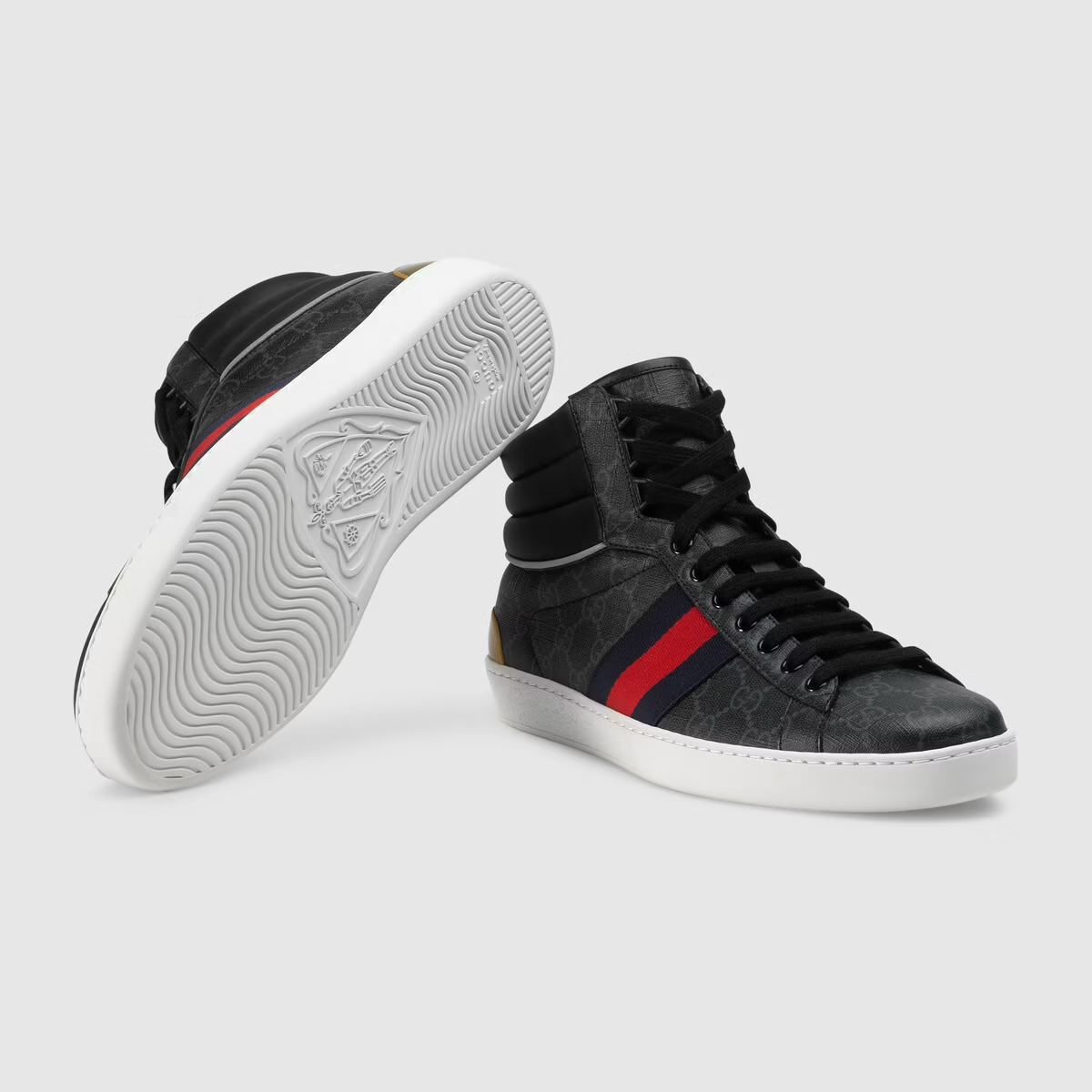 Giày Gucci Men's Ace GG High-top sneaker 555197-92T20-1140 - Ảnh 5