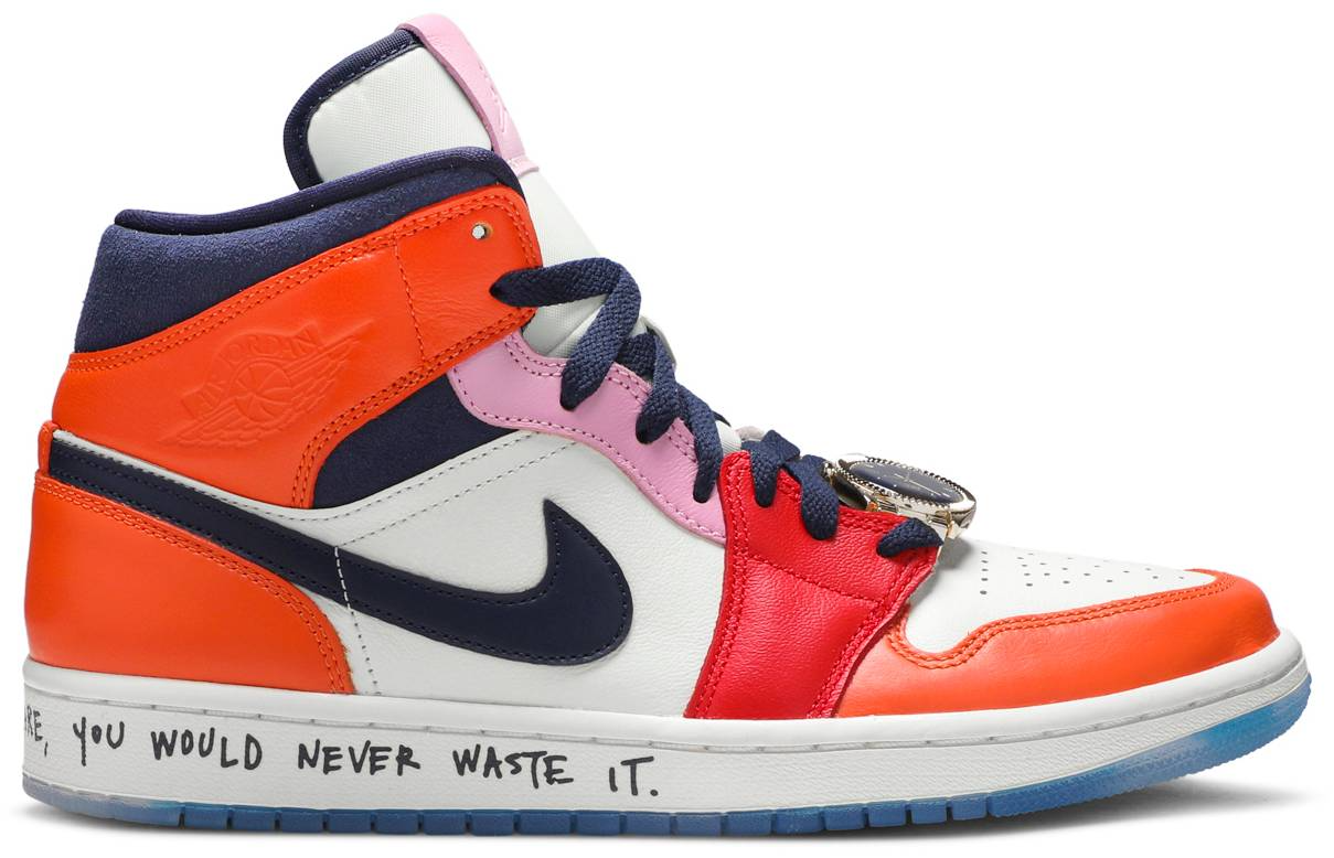 Giày Nike Melody Ehsani x Wmns Air Jordan 1 Mid 'Fearless' CQ7629-100