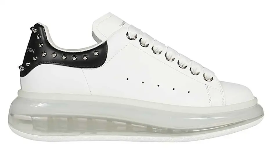 Giày Alexander McQueen Oversized Sneakers White 650814 WHZ4X 9089