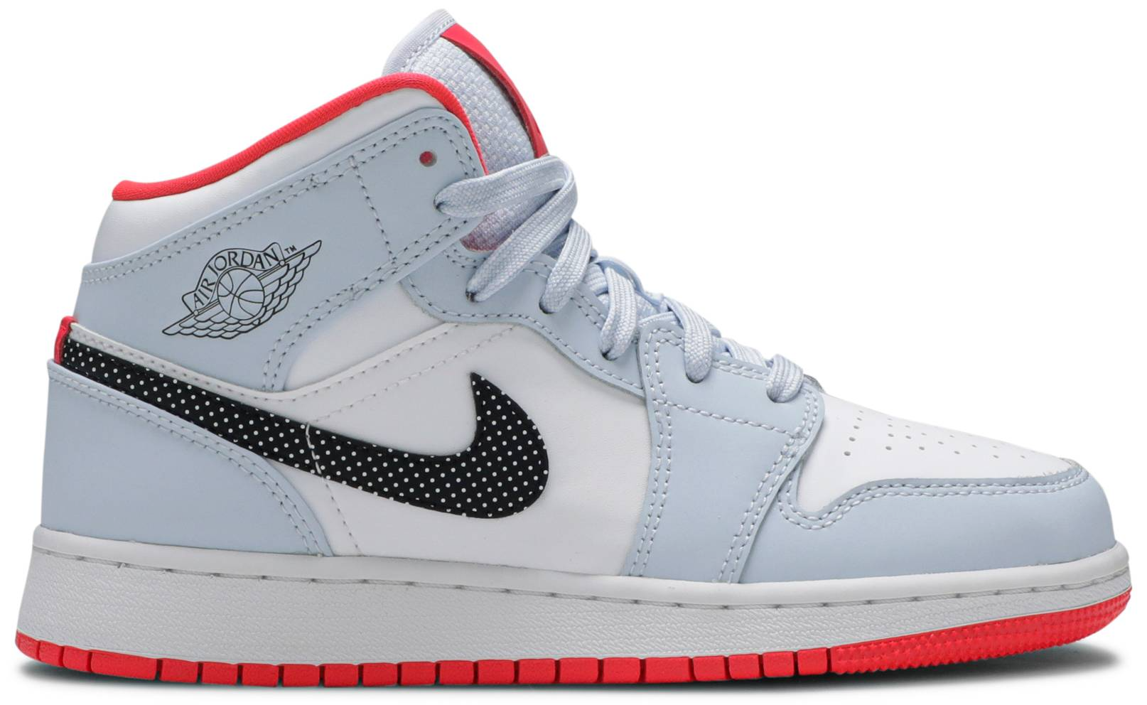 Giày Nike Air Jordan 1 Mid GS 'Half Blue' 555112-400