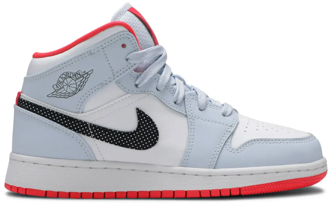 Giày Nike Air Jordan 1 Mid GS 'Half Blue' 555112-400