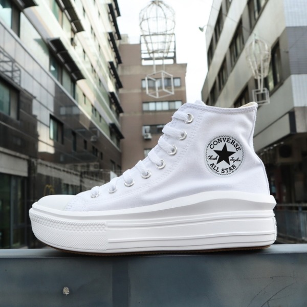 Giày Converse Wmns Chuck Taylor All Star High Move 'White Ivory' 568498C - Ảnh 3