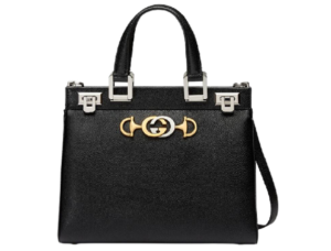 Túi Gucci Zumi Grainy Leather Top Handle Bag Black 569712-1B90X-1000