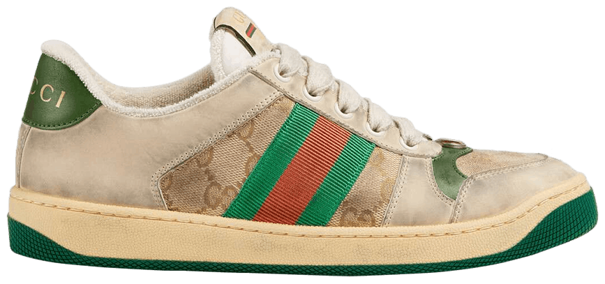 Giày Gucci Wmns Screener 'Distressed Green Orange' 570443-9Y920-9666