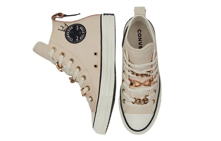 Giày Converse Chuck Taylor All Star Black Beige 573116C - Ảnh 4