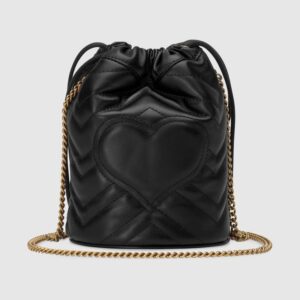 Alternative view of Túi Gucci Leather GG Marmont Mini Bucket Bag 575163-DTDRT-1000