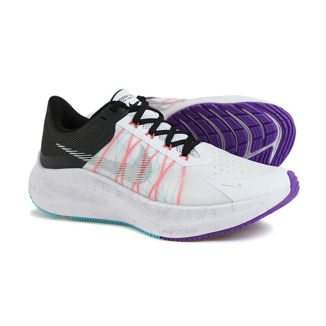 Giày Nike Wmns Zoom Winflo 8 'White Black' CW3421-103 - Ảnh 2