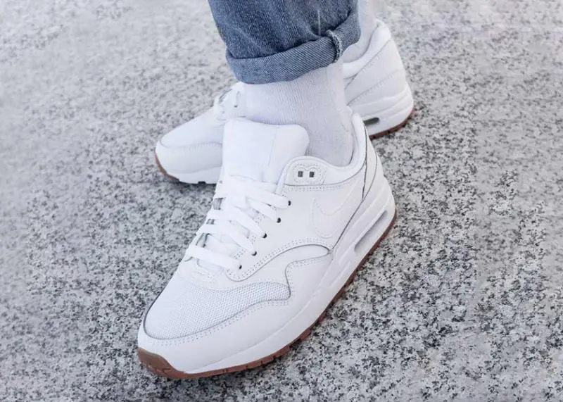 Alternative view of Giày Nike Air Max 1 Leather PA 'White Gum' 807602-113