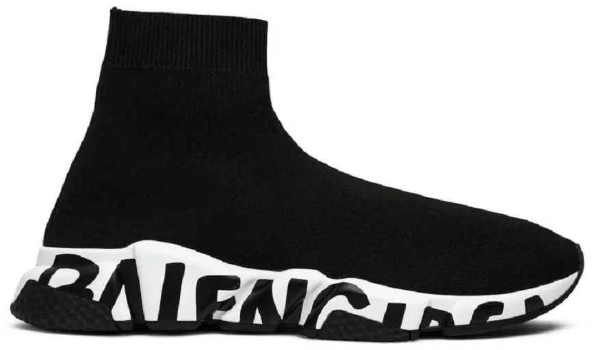 Giày Balenciaga Wmns Speed Trainer 'Black White'  605942 W05GE 1015