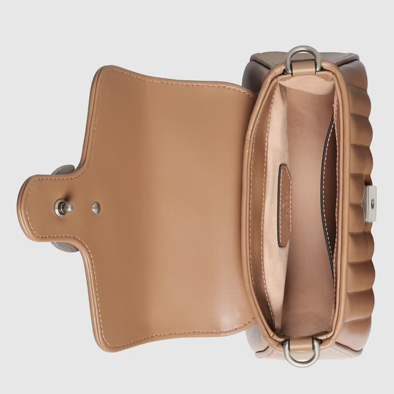 Túi Gucci GG Marmont Mini Top Handle Rose Beige Leather 583571-UM8AN-2754 - Ảnh 2