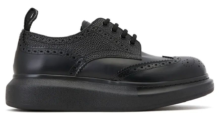 Giày Alexander McQueen Oversized Derby 'Black' 586200-WHX53-1000
