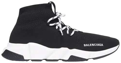 Giày Balenciaga Speed Lace-Up Sneaker 'Black White' 587289-W2DB2-1015