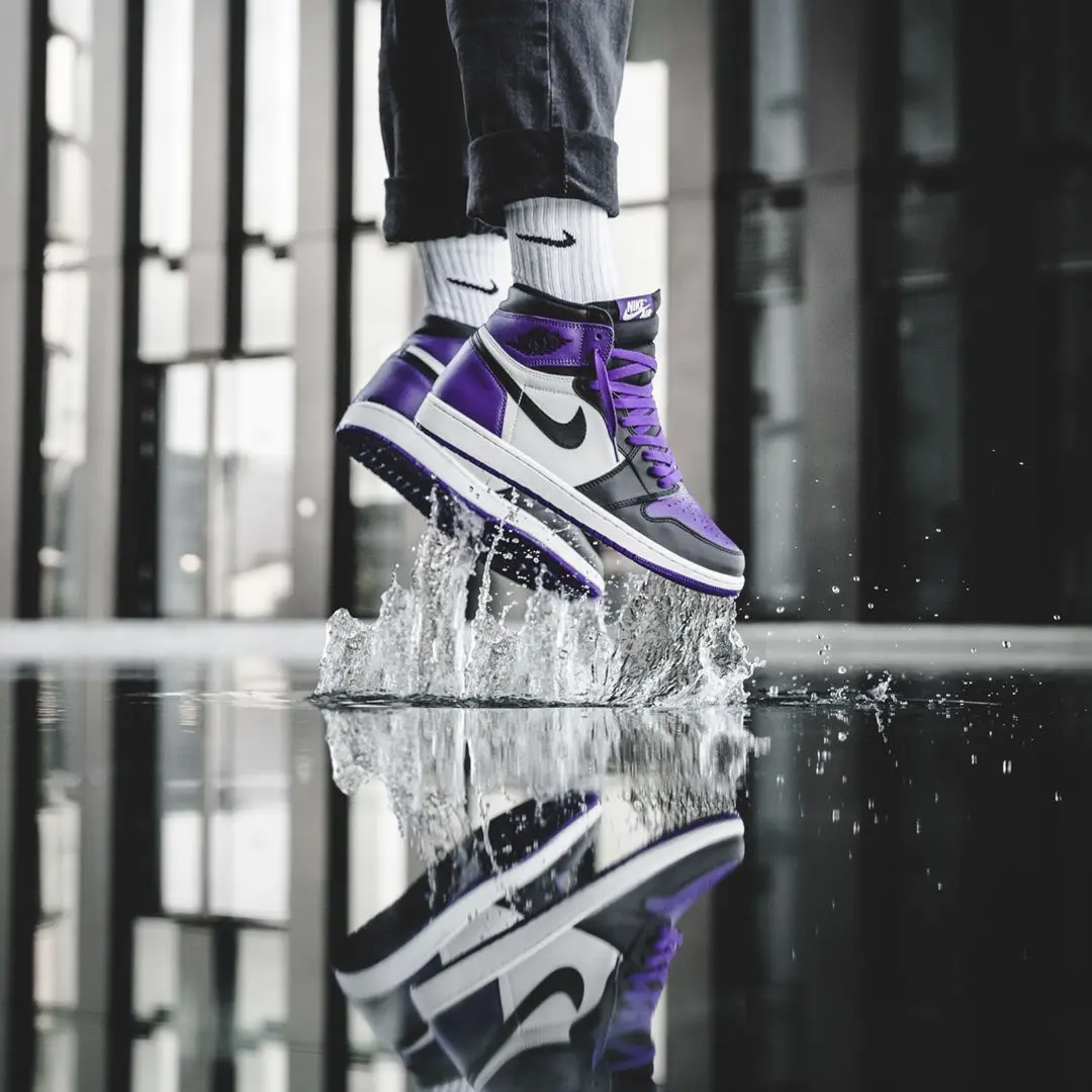 Alternative view of Giày Nike Air Jordan 1 Retro High OG 'Court Purple' 555088-501