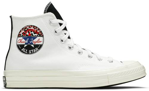 Giày Converse Chuck 70 Hi 'Logo Play White Rush Blue' 166747C