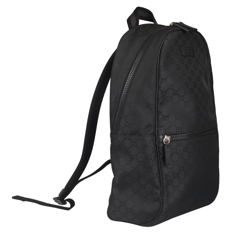 Balo Gucci Outlet Backpack GG Pattern Nylon Black 449181-G1XYN-8615 - Ảnh 3