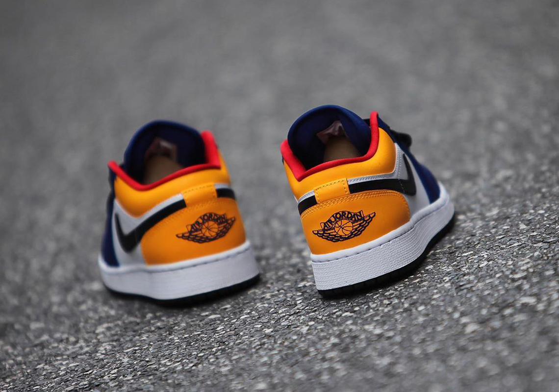 Giày Nike Air Jordan 1 Low 'Royal Yellow' 553558-123 - Ảnh 9