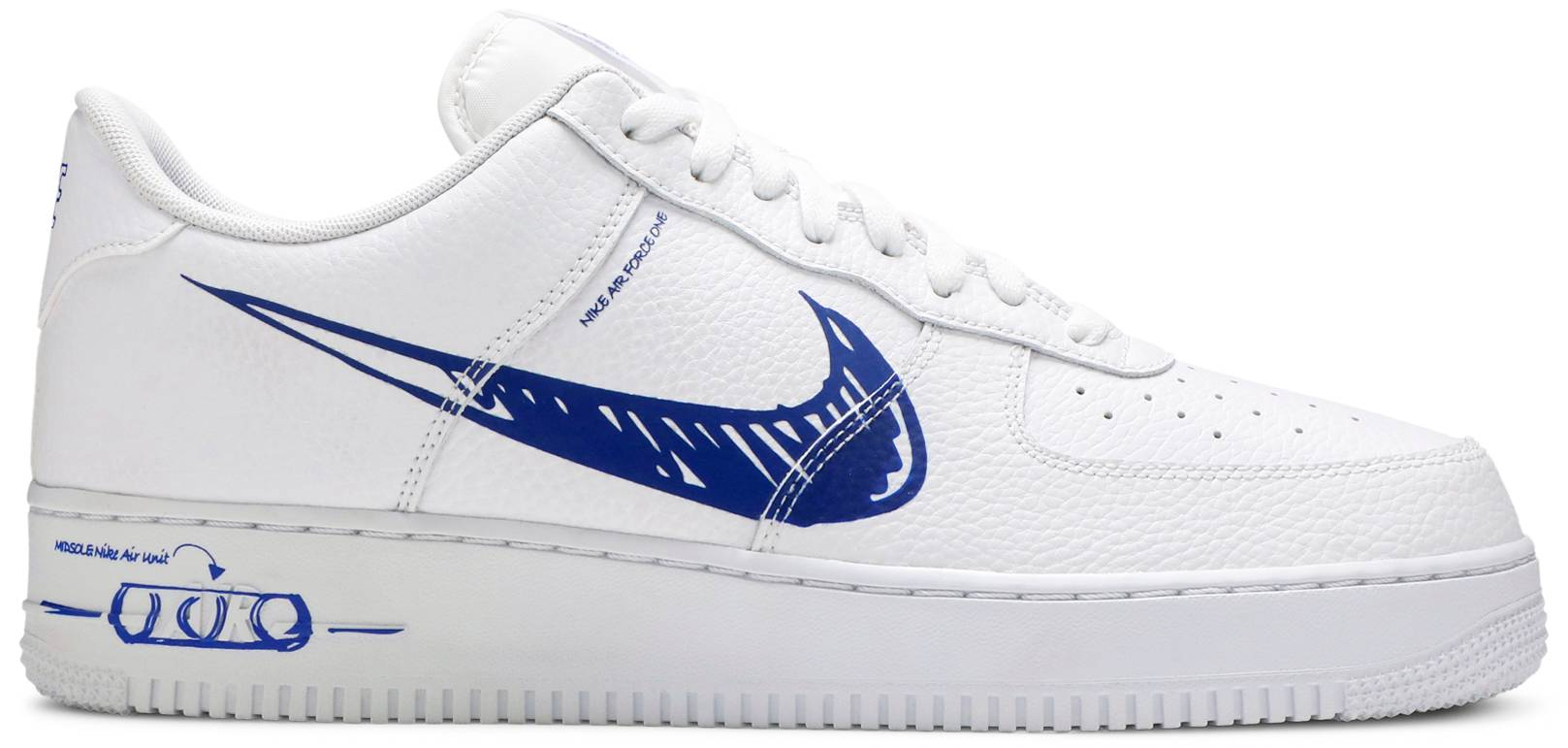 Giày Nike Air Force 1 Low 'Sketch Royal' CW7581-100