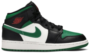 Giày Nike Air Jordan 1 Mid GS 'Black Pine Green' 554725-067