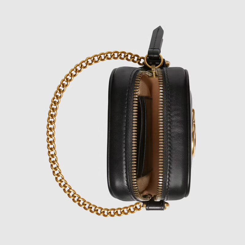 Túi Gucci GG Marmont Mini Black Leather 598597-DTDCT-1000 - Ảnh 2