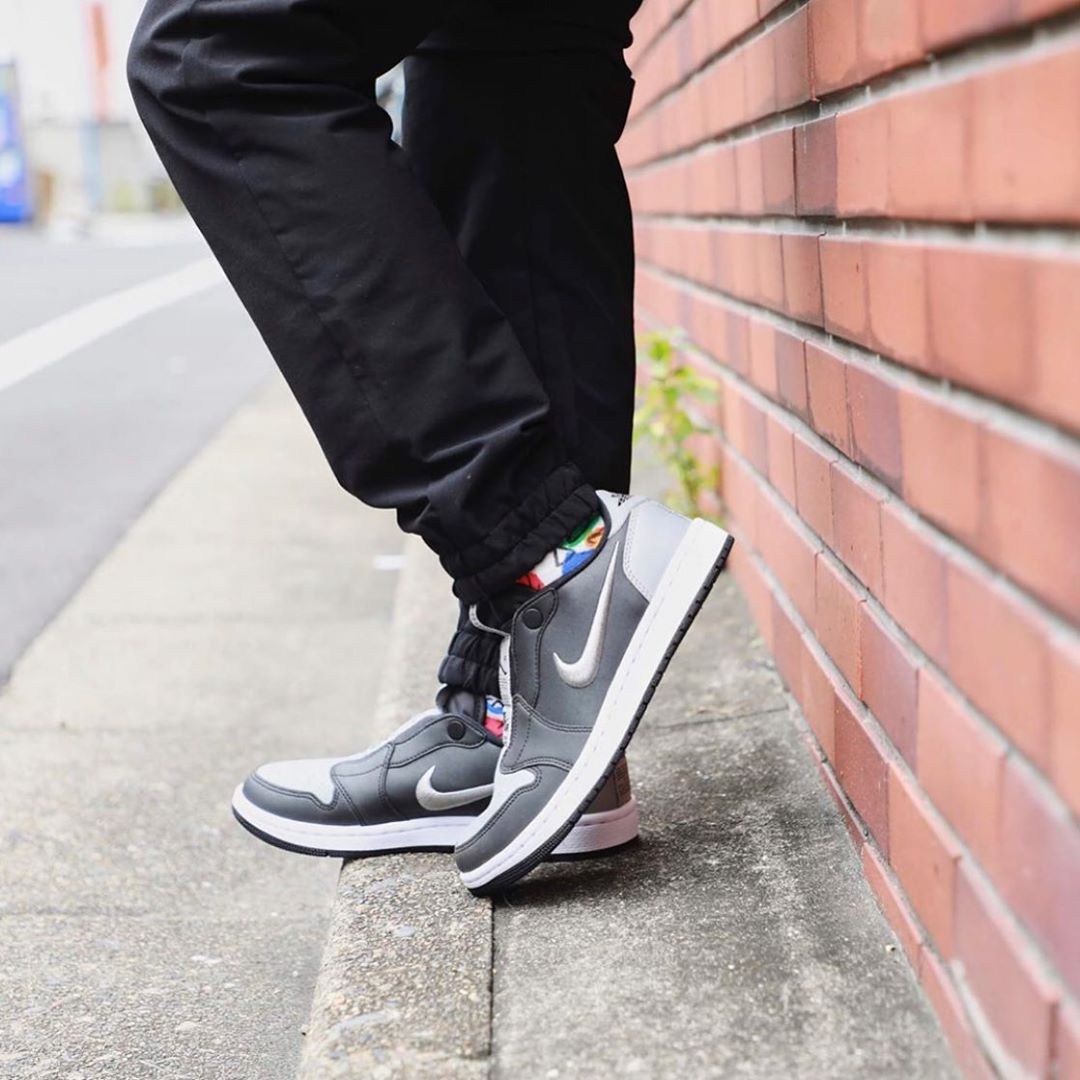 Giày Nike Wmns Air Jordan 1 Low Slip 'Shadow' CQ0279-001 - Ảnh 2