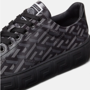 Alternative view of Giày Versace Greca La Greca Print Trainers 'Black Grey' DSU8404-1A01726-5B05B