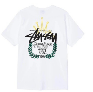 Alternative view of Áo Stussy LB Wreath Tee 'White'