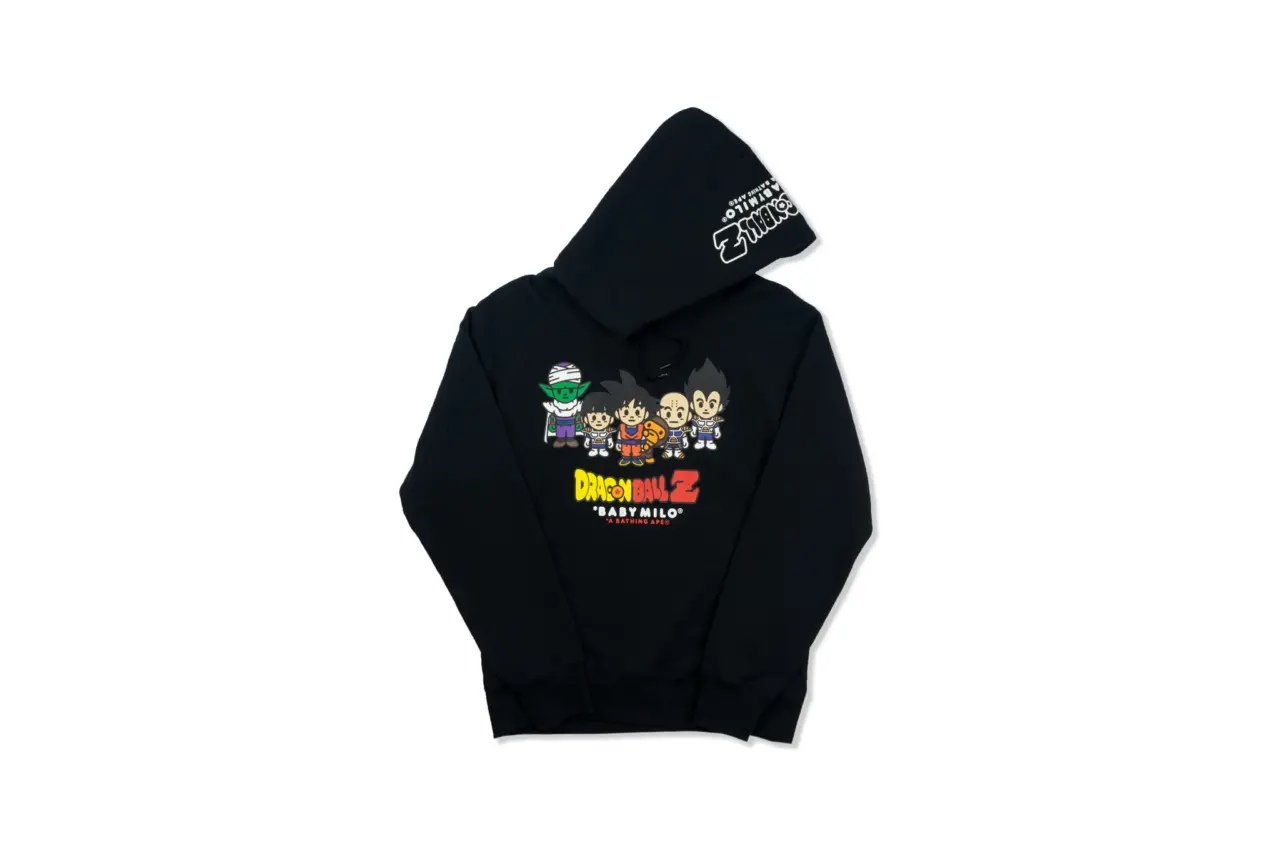 Alternative view of Áo Bape Dragonballz x Baby Milo Hoodie Black BA-XDBZPHBK