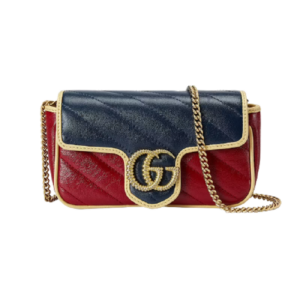 Túi Gucci GG Marmont 'Blue Dark Red' Leather 574969-1X5DG-4179