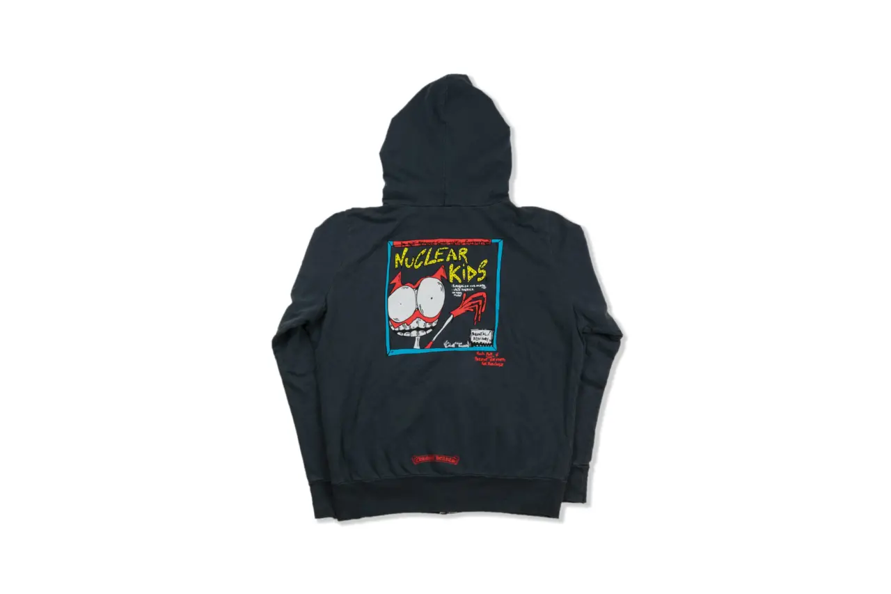 Alternative view of Áo Chrome Hearts Dagger Nuclear Kid Grey Hoodie CH434