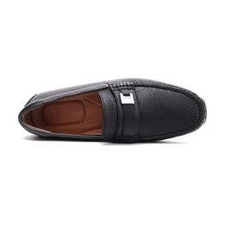 Giày Bally Picaro Black Leather Driver Moccasin 6225963 - Ảnh 3