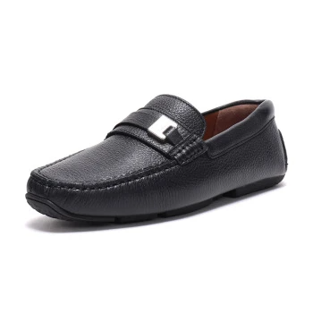 Giày Bally Picaro Black Leather Driver Moccasin 6225963 - Ảnh 4
