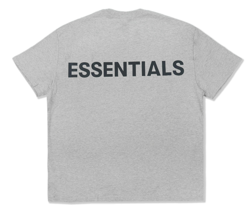 Áo Fear Of God Essentials 3M Logo Boxy T Shirt Dark Heather Grey Black - Ảnh 2