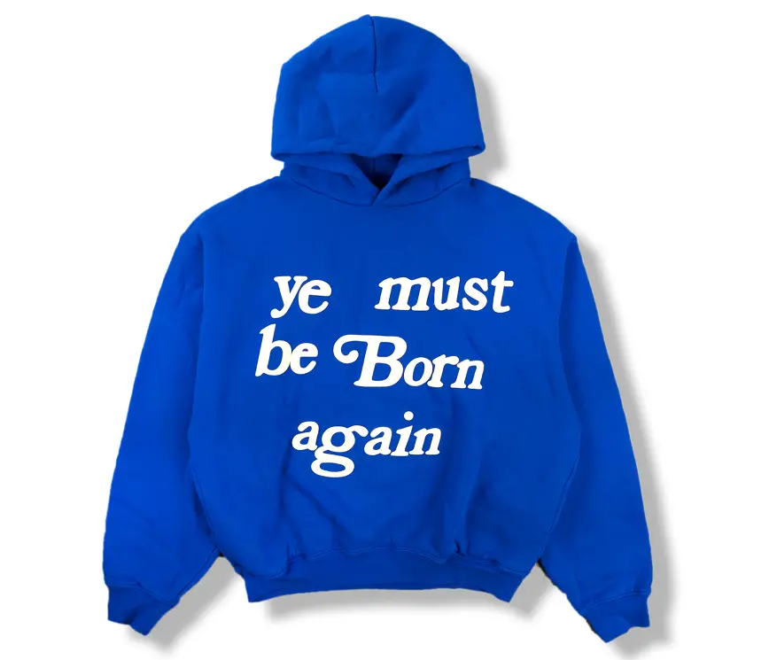 Áo Cactus Plant Flea Market Born Again Hooded Sweatshirt Blue CPF-BOAHSBL