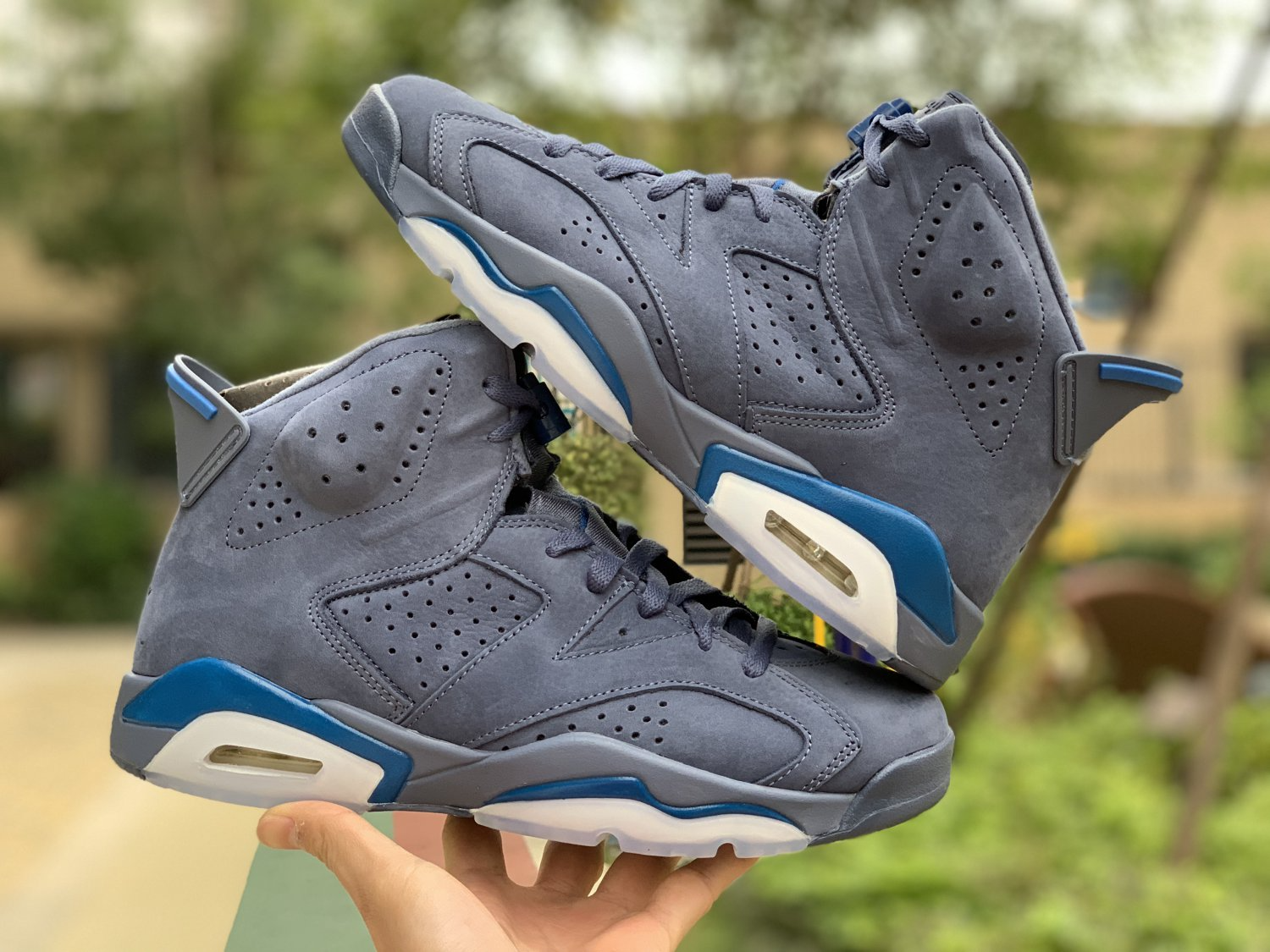 Giày Nike Jordan 6 Retro 'Diffuse Blue' 384664-400 - Ảnh 6