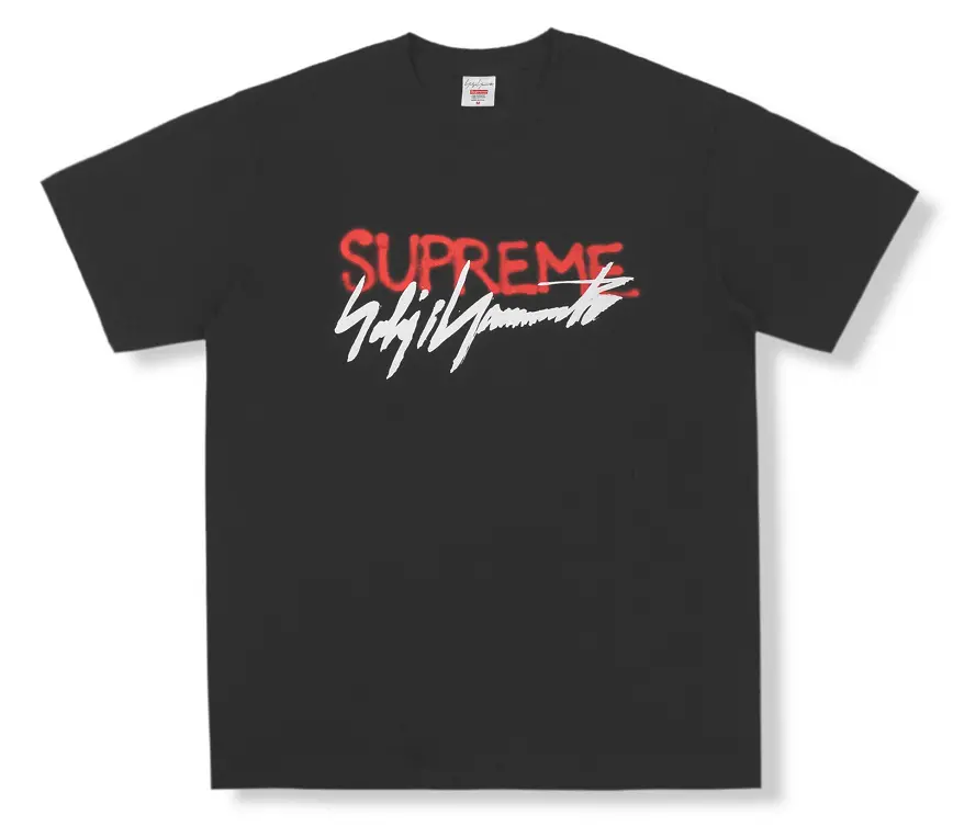 Áo Supreme Yohji Yamamoto Logo Tee Black SUP-YOYLTBK