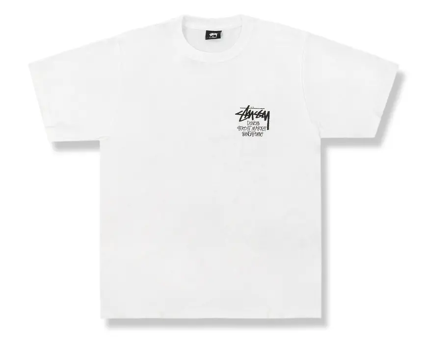 Áo Stussy Stock DSM Singapore Tee White