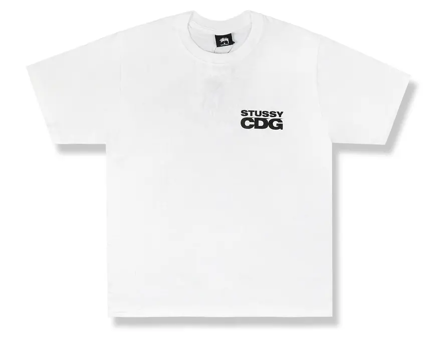Áo Stussy x CDG Surfman Tee White