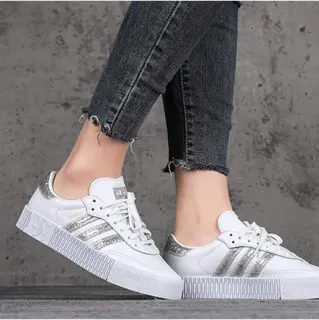 Alternative view of Giày Adidas Wmns Sambarose 'White Silver' FX3819