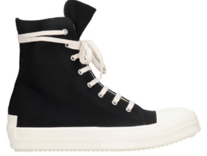 Giày Rick Owens Black High Top Sneakers DU21S2800