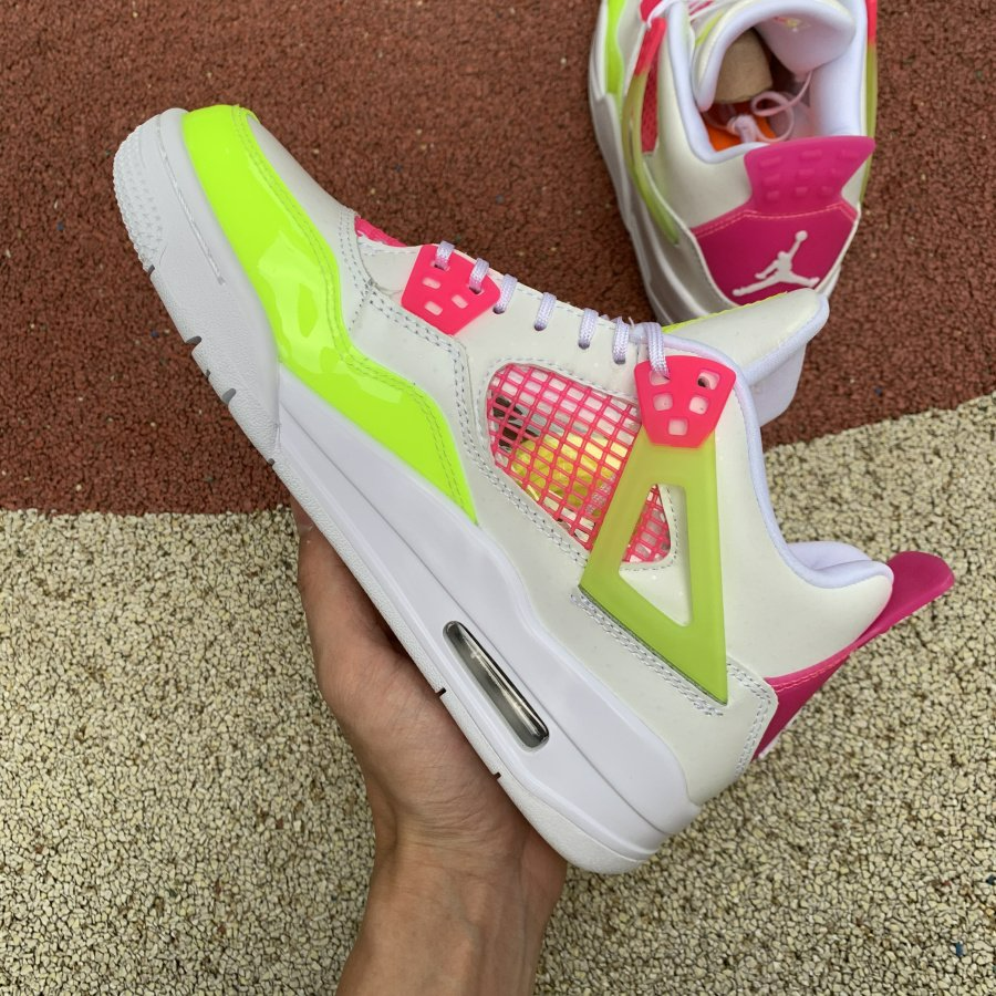 Giày Nike Air Jordan 4 Retro GS 'Lemon Venom' CV7808-100 - Ảnh 4
