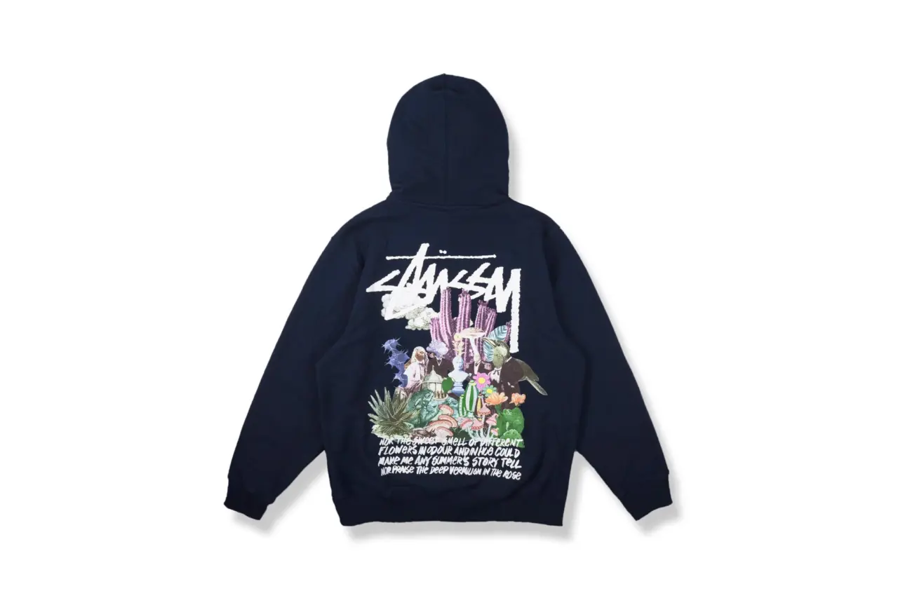 Alternative view of Áo Stussy Spychedelic Hood Navy 32916952645728