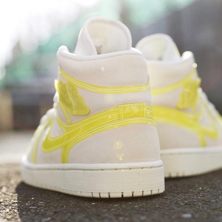 Giày Nike Wmns Air Jordan 1 Mid LX 'Off White Opti Yellow' DA5552-107 - Ảnh 6