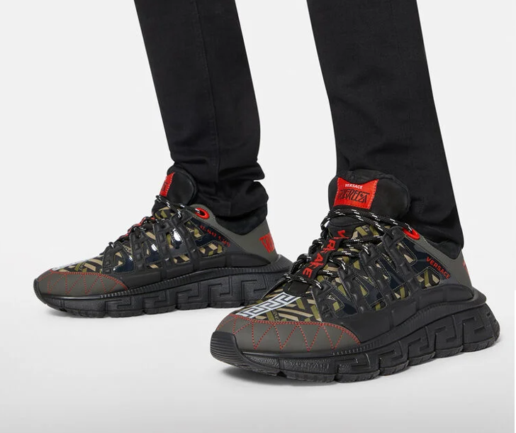 Giày Versace Trigreca Trainers 'Red Black' DSU8094-1A01760-6K260 - Ảnh 5