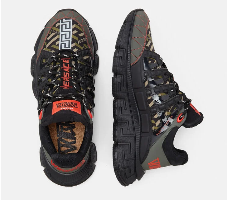 Giày Versace Trigreca Trainers 'Red Black' DSU8094-1A01760-6K260 - Ảnh 4