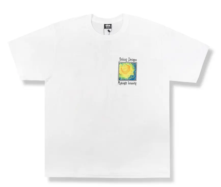 Áo Stussy Midnight Insanity Tee 'White'