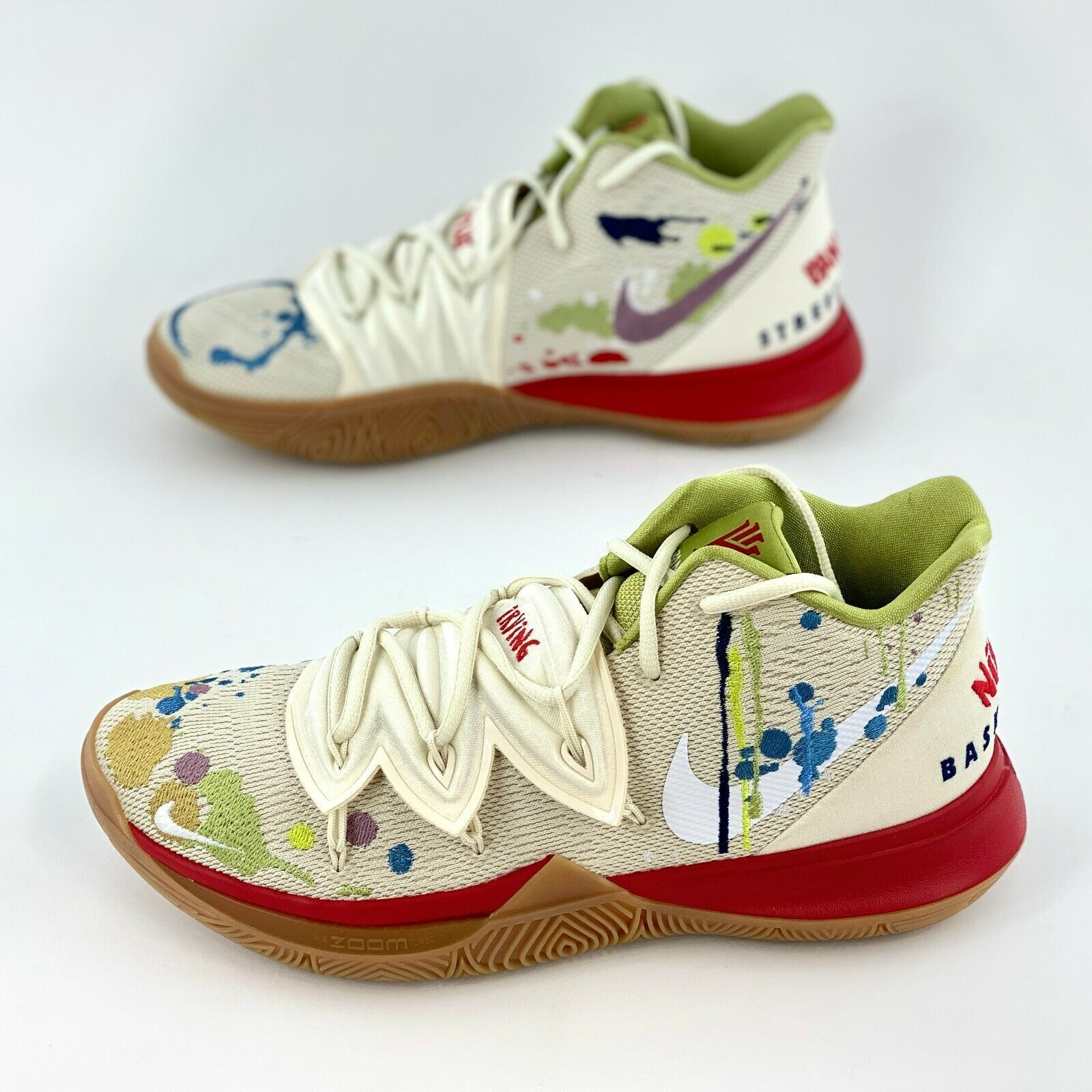 Giày Nike Bandulu x Kyrie 5 'Embroidered Splatters' CK5836-100 - Ảnh 4
