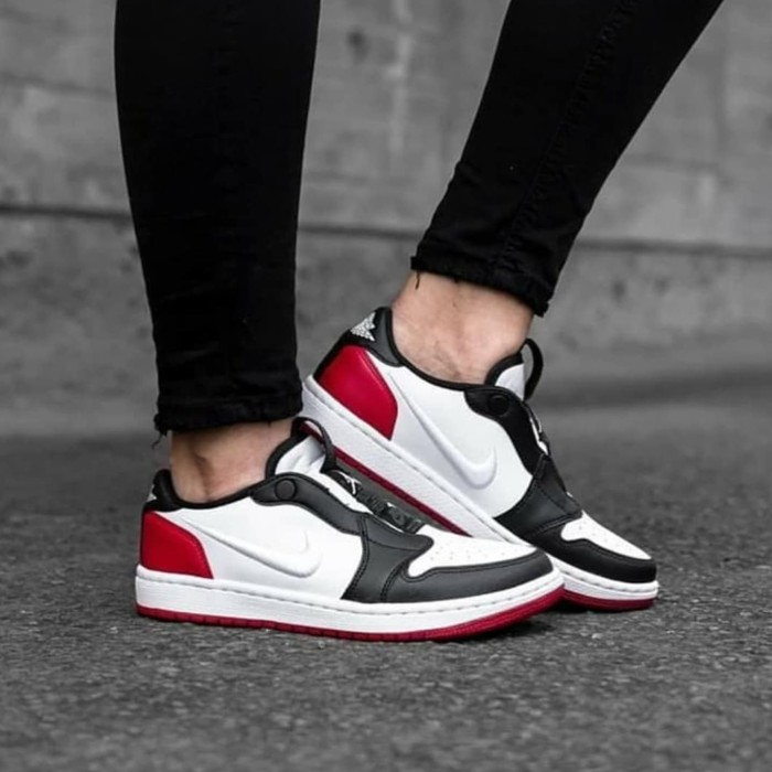 Giày Nike Wmns Air Jordan 1 Low Slip 'Black Toe' AV3918-102 - Ảnh 2